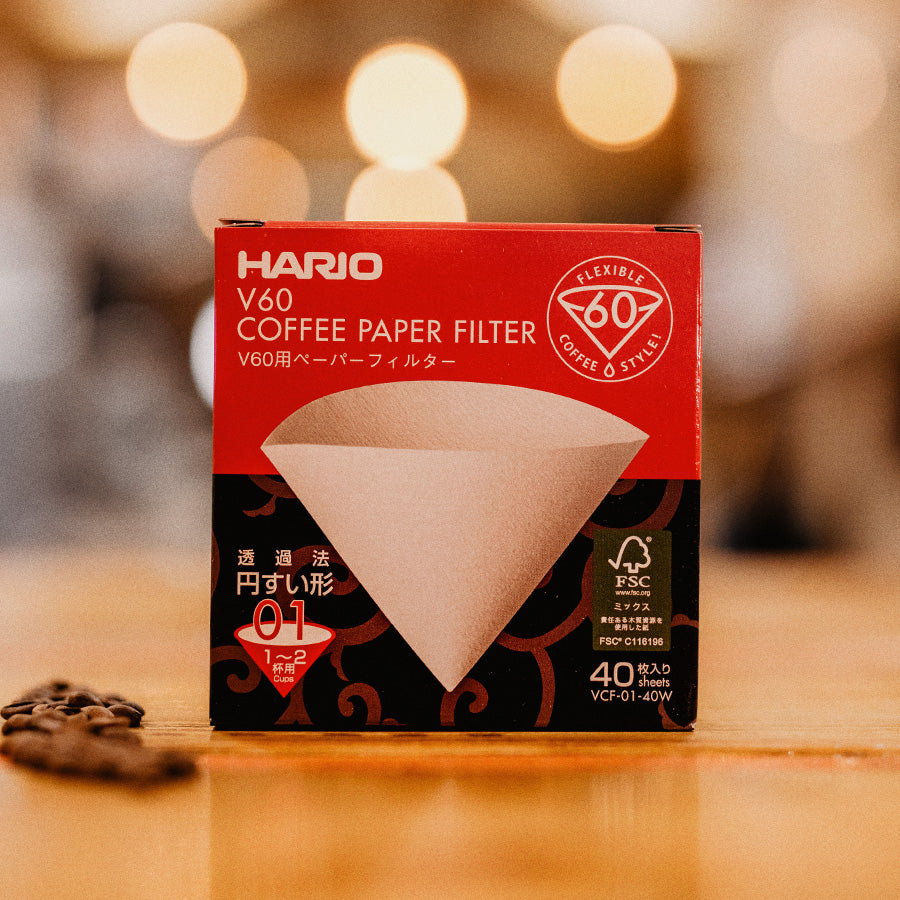V60 01 Paper Coffee Filters x 40
