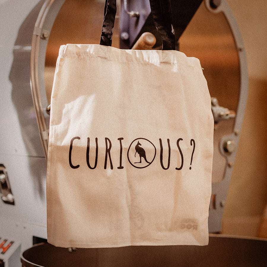 Curious Roo Tote Bag